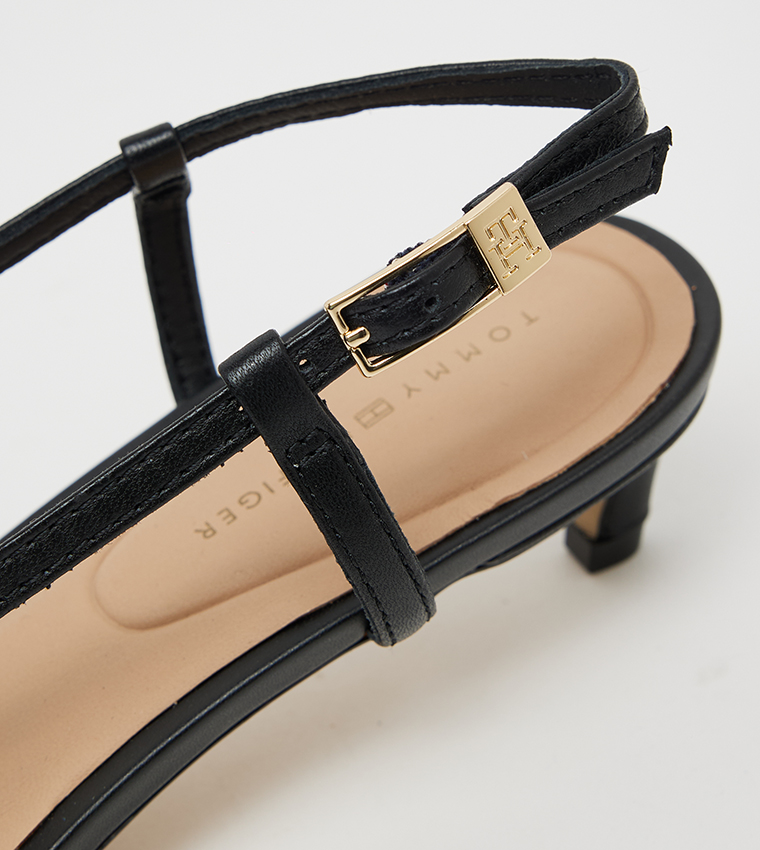 Embroidered Slingback Pumps