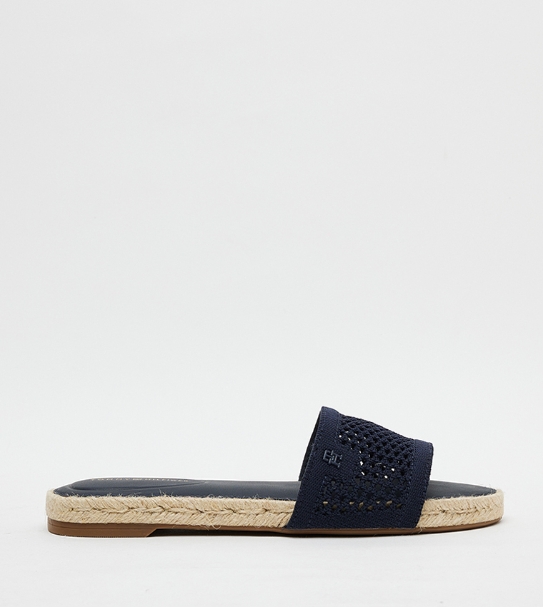 Open Toe Espadrille Flat Sandals