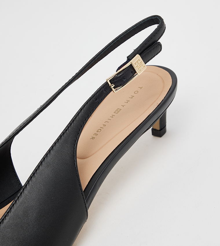 Kitten Heel Slingback Pumps