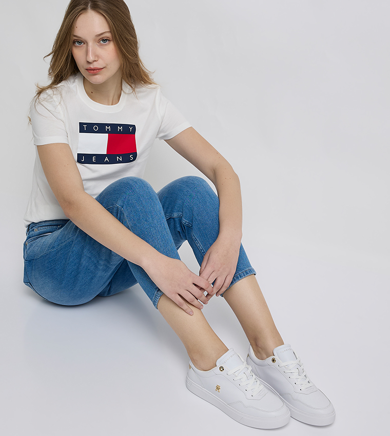 Textured Low-Top Sneakers