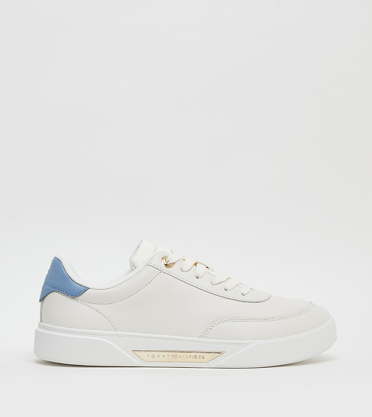 ESSENTIAL Logo Detail Lace-Up Sneakers