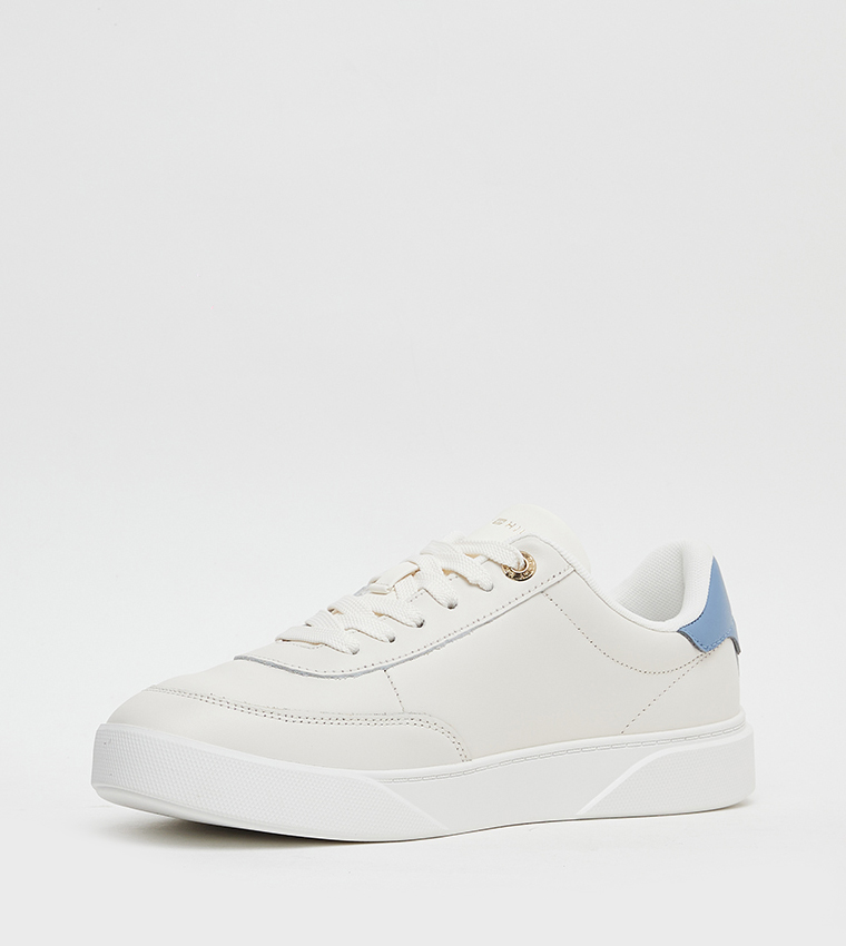 ESSENTIAL Logo Detail Lace-Up Sneakers