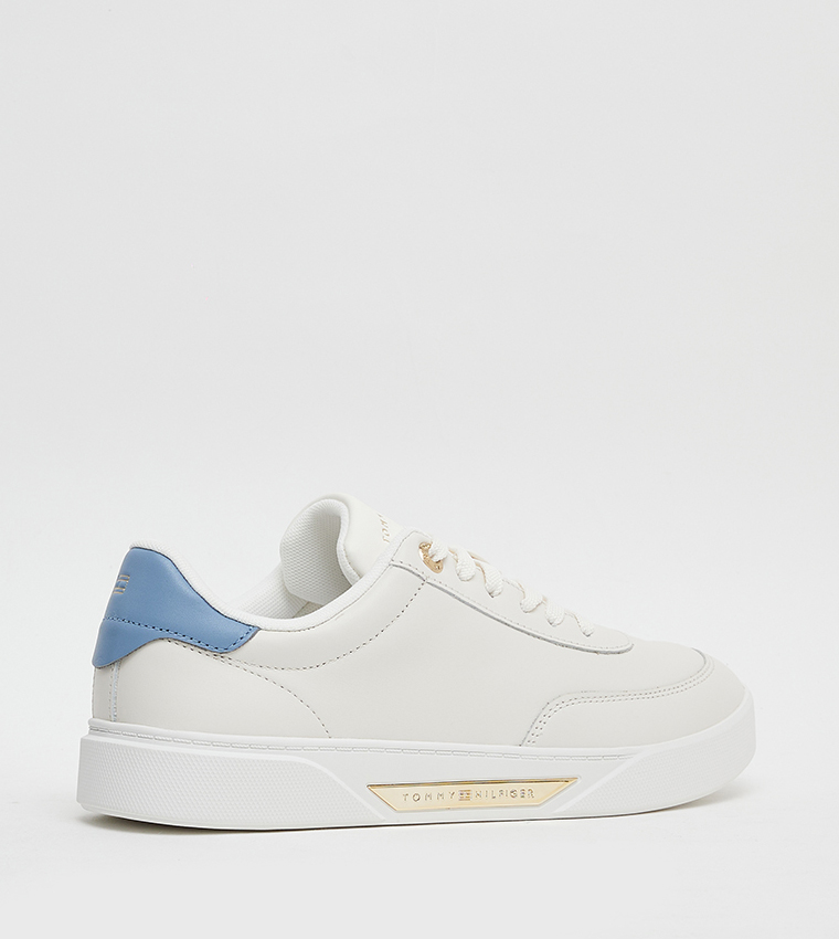 ESSENTIAL Logo Detail Lace-Up Sneakers