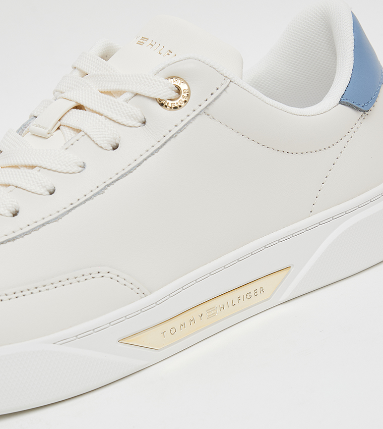 ESSENTIAL Logo Detail Lace-Up Sneakers