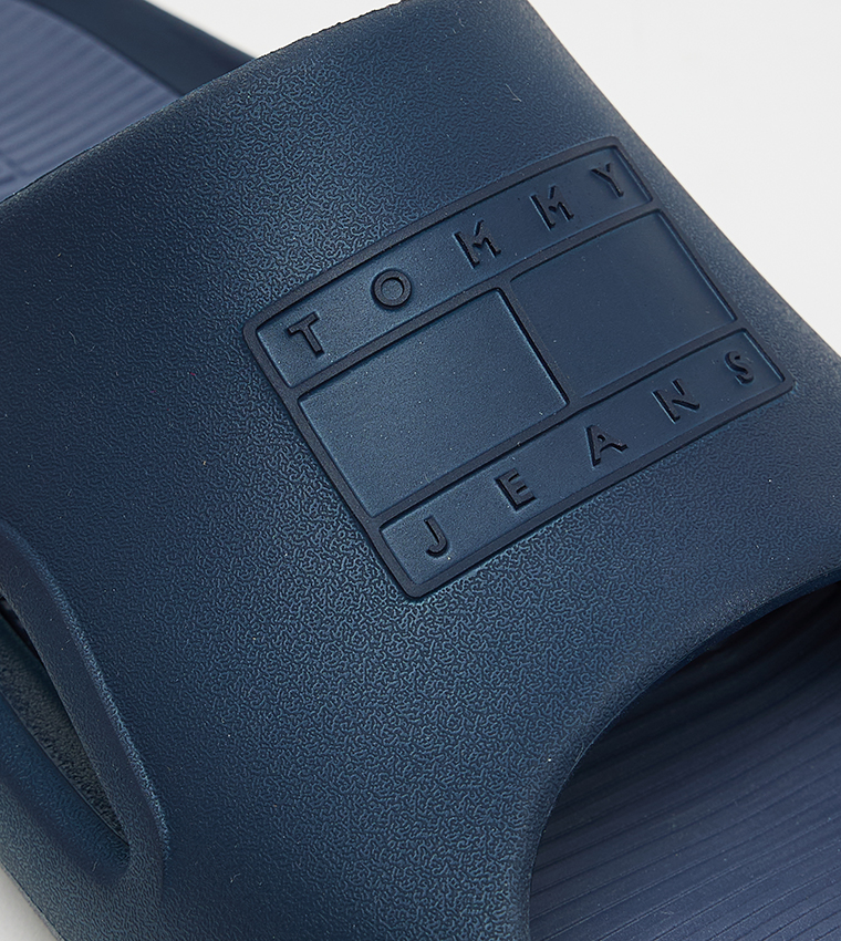 Embossed Open Toe Slides