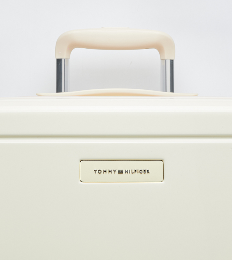 Logo Detail Hard Shell Spinner Trolley Bag