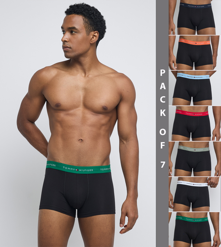 7-Pack Logo Waistband Trunks