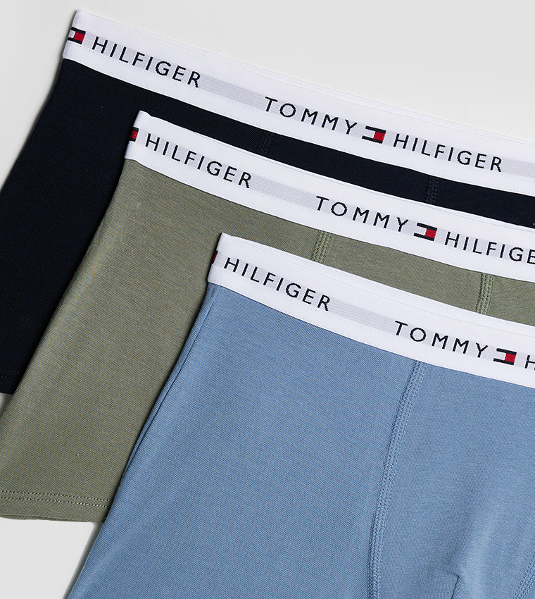 3-Pack Logo Waistband Trunks