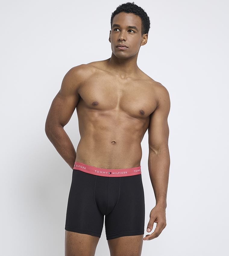 3-Pack Logo Waistband Trunks