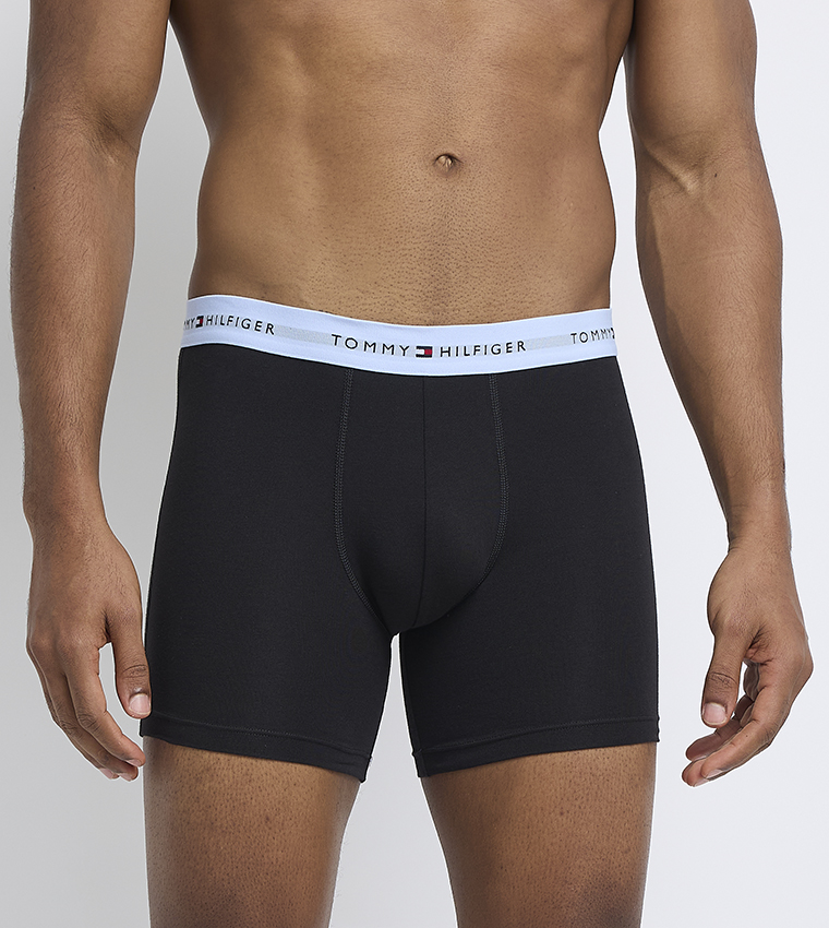 3-Pack Logo Waistband Trunks