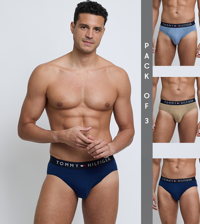 Pack of 3 Logo Waistband Briefs