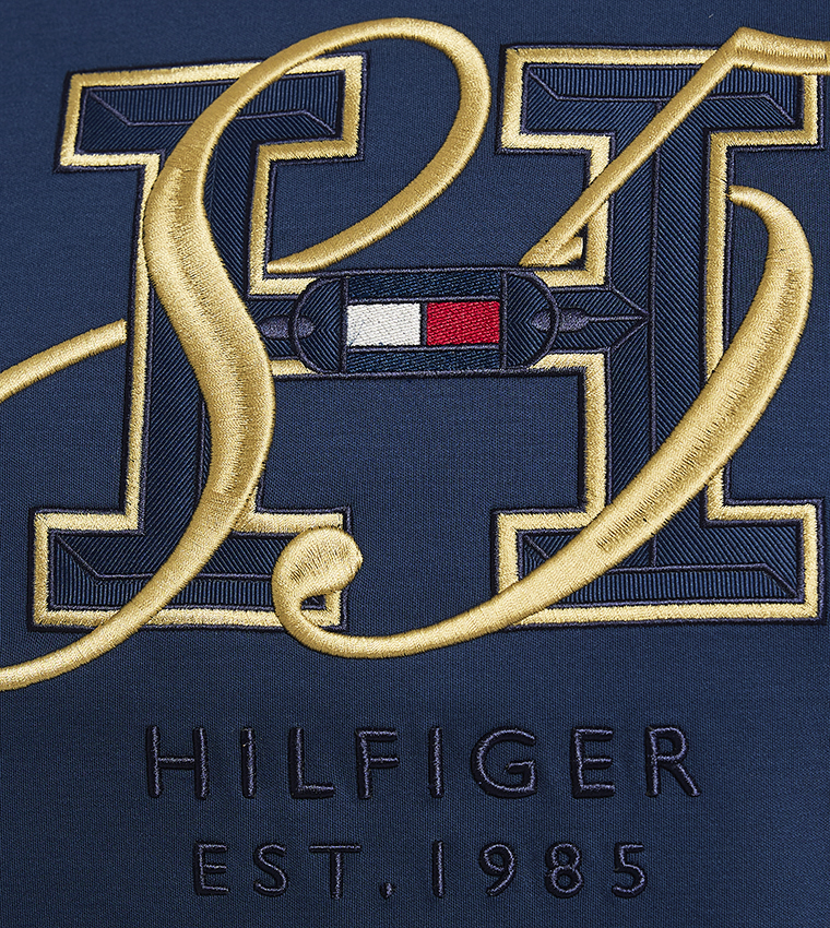 Logo Embroidered Crew Neck T-Shirt