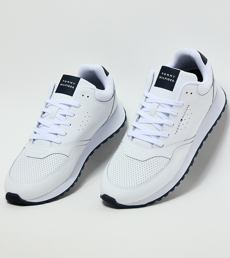 Logo Detail Lace-Up Runner Sneakers