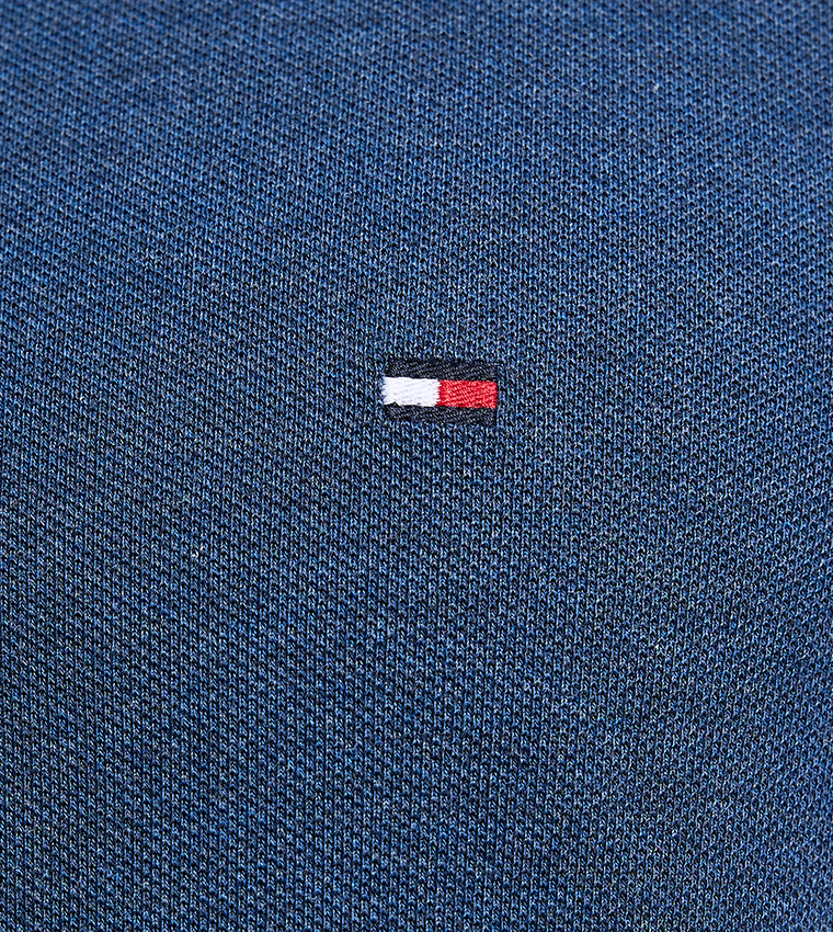 Contrast Tipping Short Sleeves Polo T-Shirt