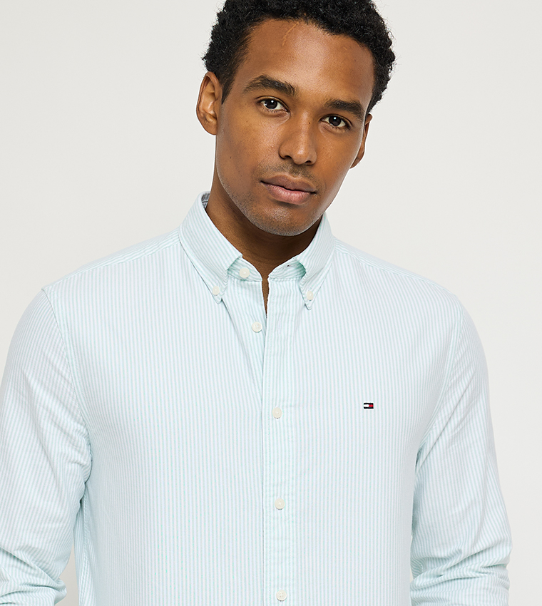 HERITAGE Striped Long Sleeves Oxford Shirt