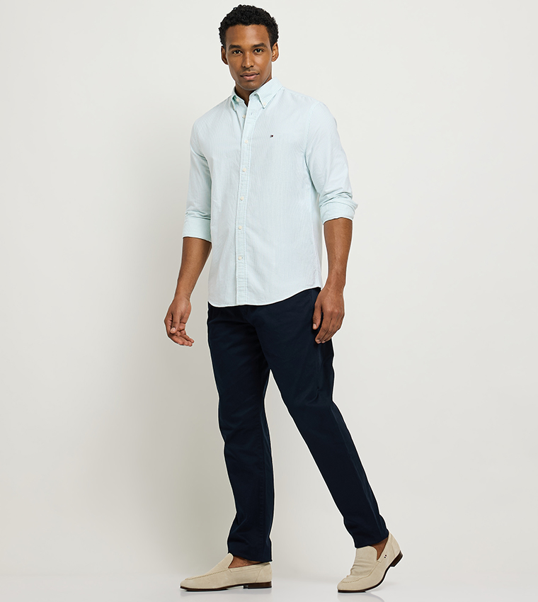 HARLEM Pleat Detail Tapered Fit Pants
