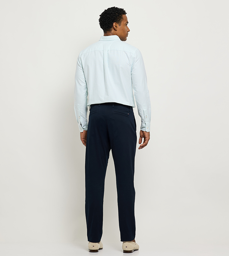 HARLEM Pleat Detail Tapered Fit Pants