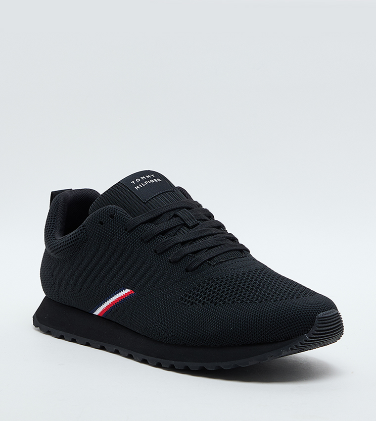 Mesh Lace-Up Runner Sneakers