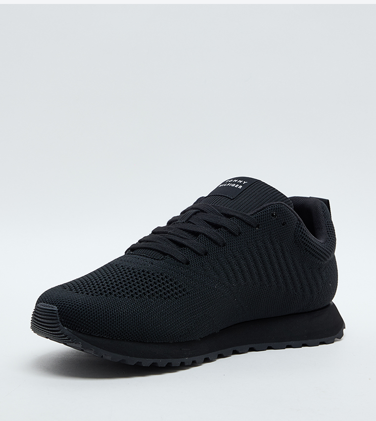 Mesh Lace-Up Runner Sneakers