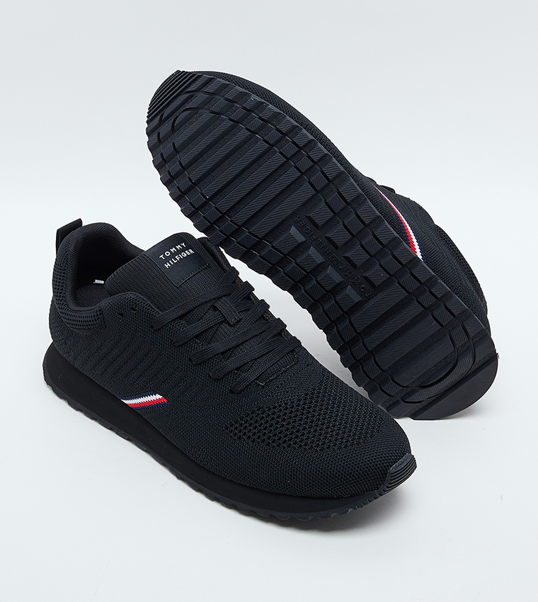 Mesh Lace-Up Runner Sneakers