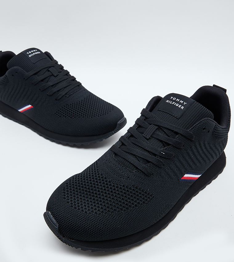 Mesh Lace-Up Runner Sneakers