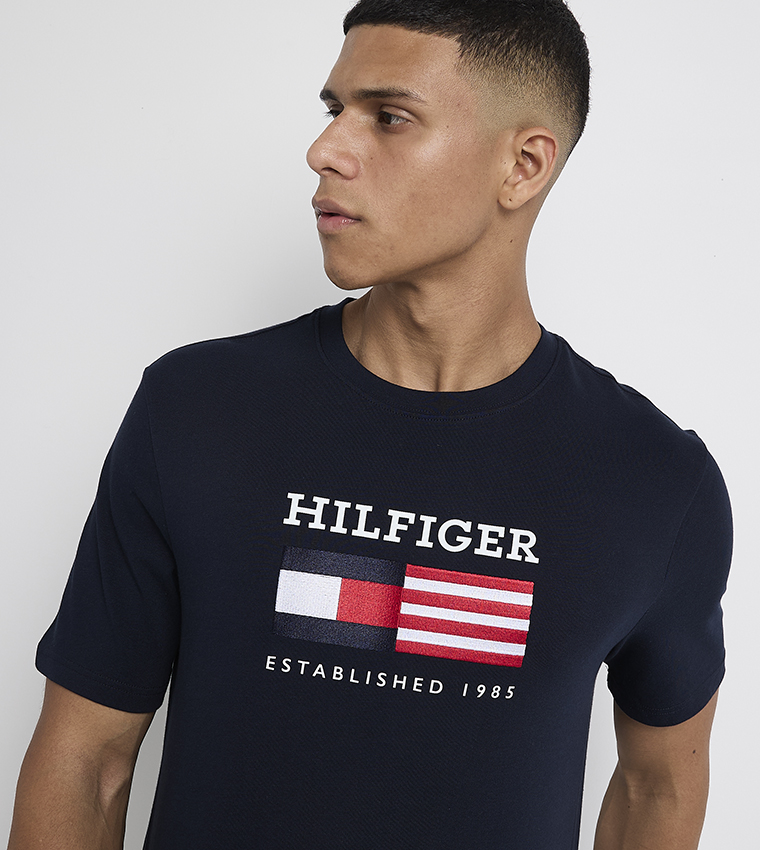 Monotype Printed Crew Neck T-Shirt