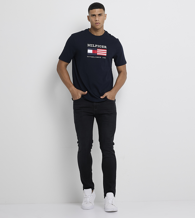 Monotype Printed Crew Neck T-Shirt