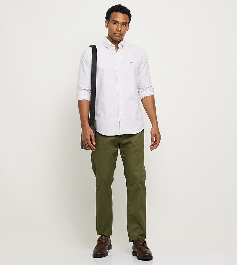 HERITAGE Striped Button-Down Collar Shirt
