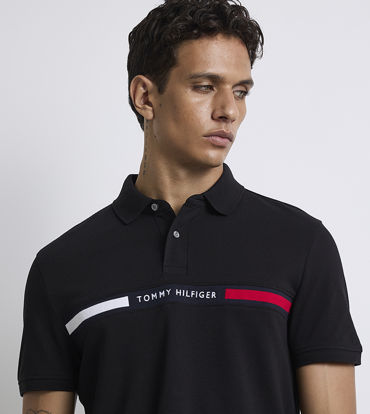 Logo Embroidered Short Sleeves Polo T-Shirt