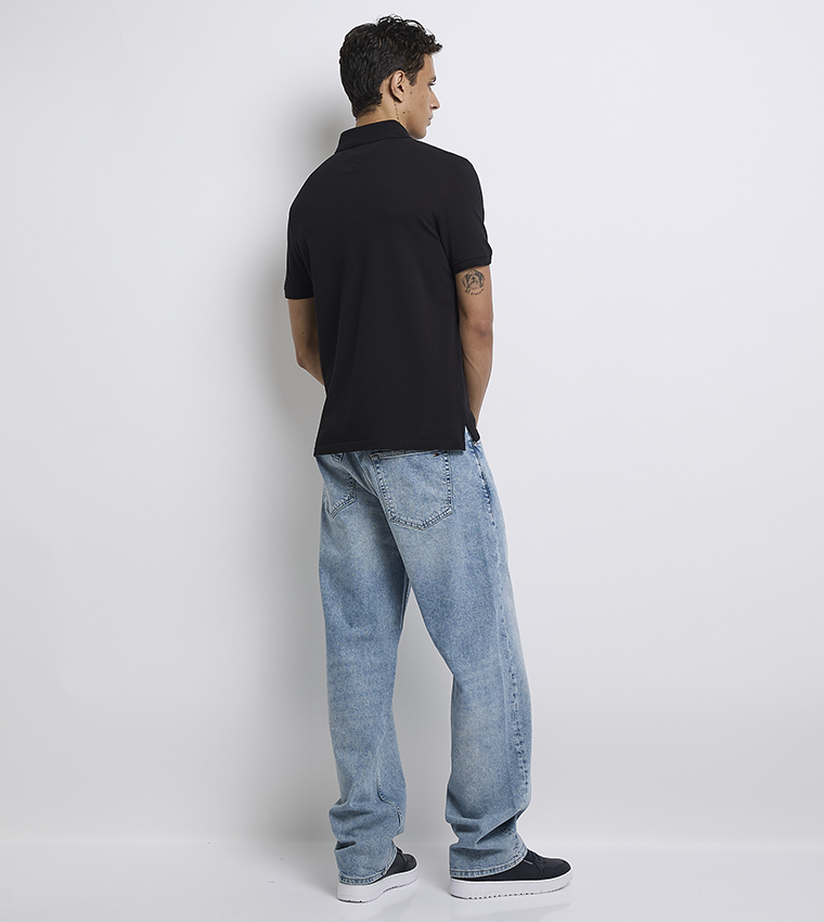 Logo Embroidered Short Sleeves Polo T-Shirt