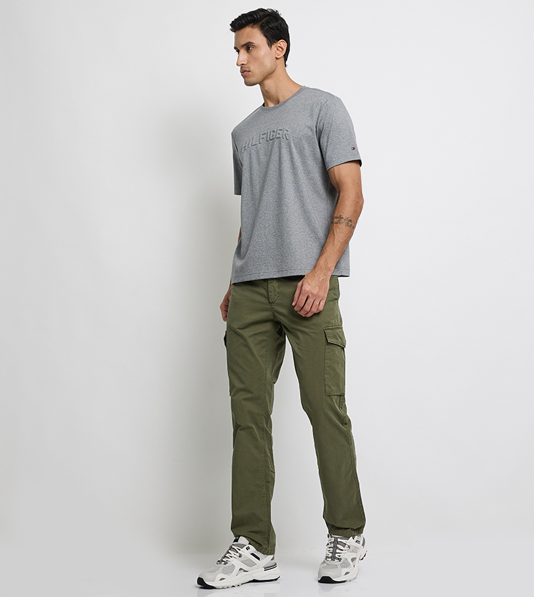 DENTON Solid Twill Cargo Pants