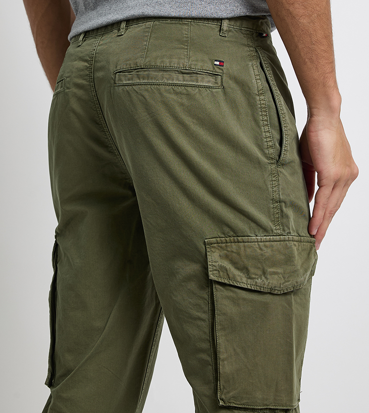 DENTON Solid Twill Cargo Pants
