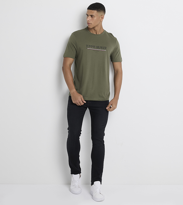 Logo Printed Crew Neck T-Shirt