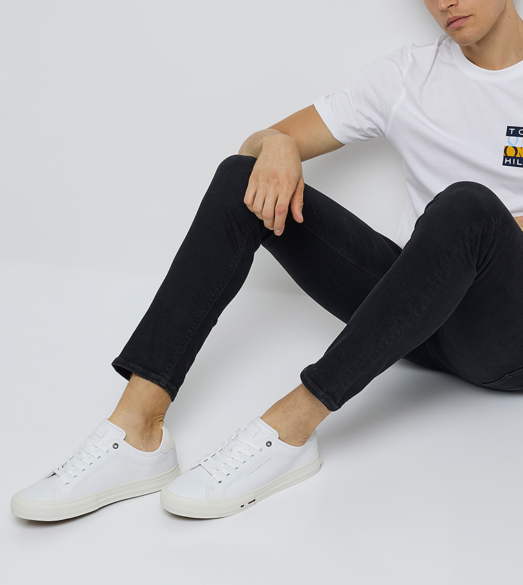 VULC STREET Textured Low-Top Sneakers