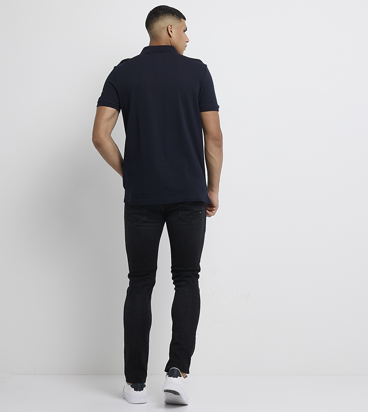 Logo Detail Short Sleeves Polo T-Shirt