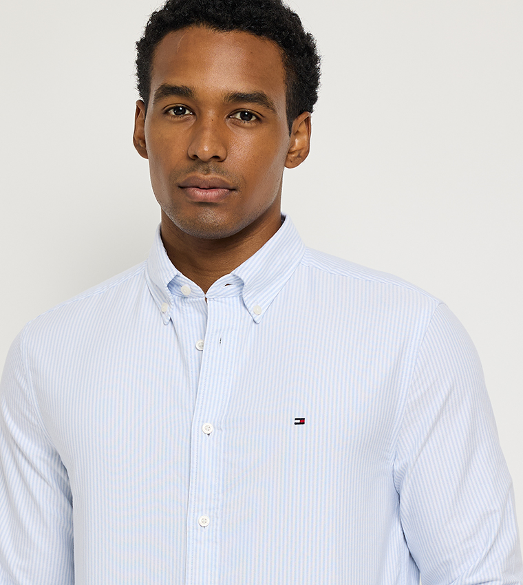 HERITAGE Striped Long Sleeves Oxford Shirt