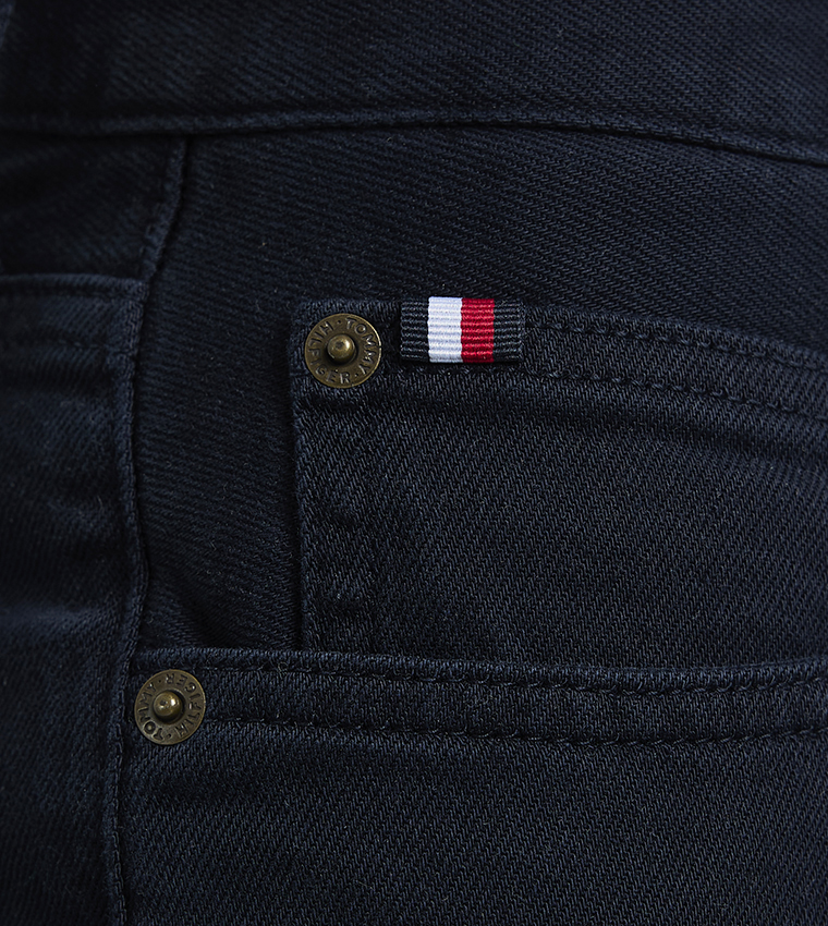 Solid Mid-Rise Regular Fit Jeans