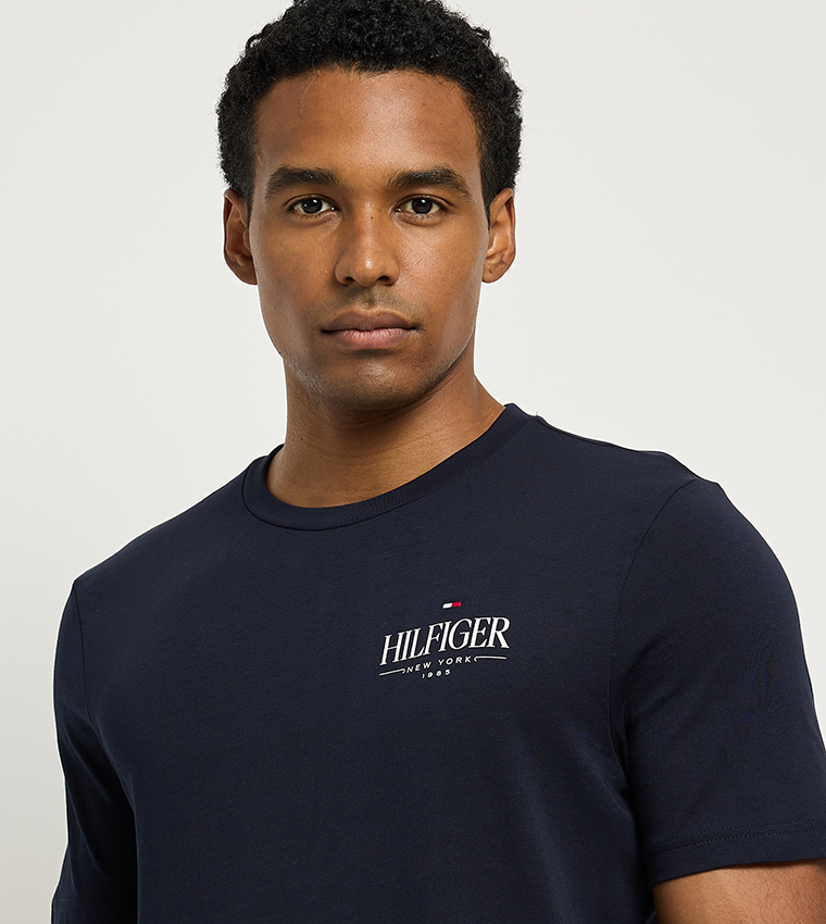 Monotype Printed Crew Neck T-Shirt
