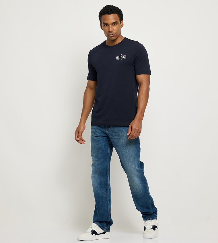 Monotype Printed Crew Neck T-Shirt