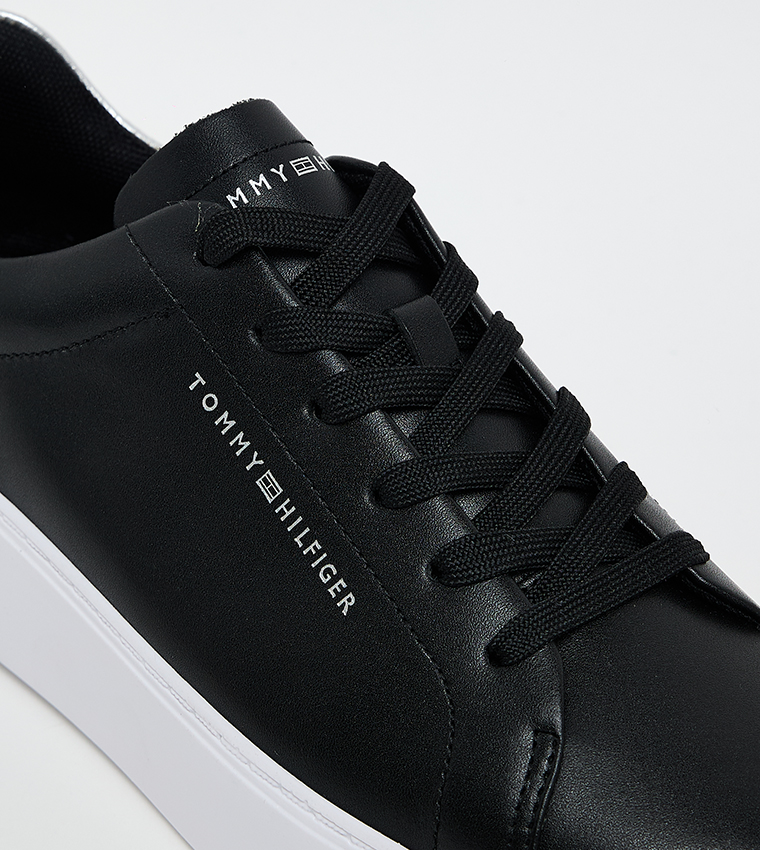 Logo Printed Lace Up Platform Sneakers
