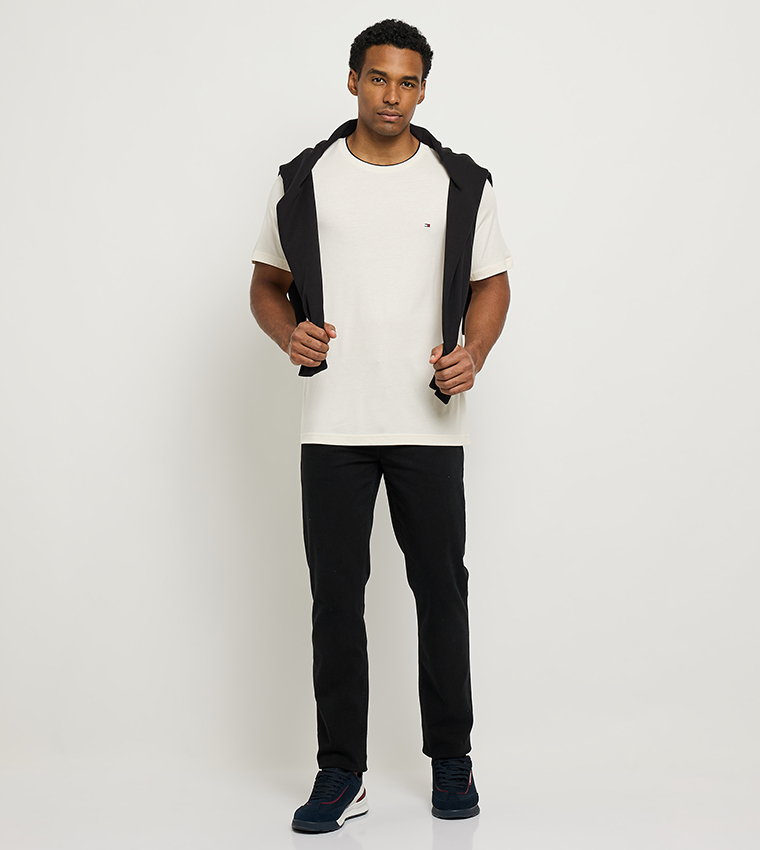 Flag Detail Crew Neck T-Shirt