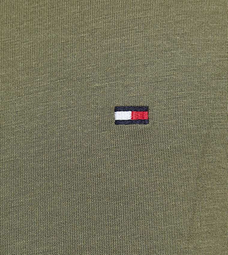 Flag Detail Crew Neck T-Shirt