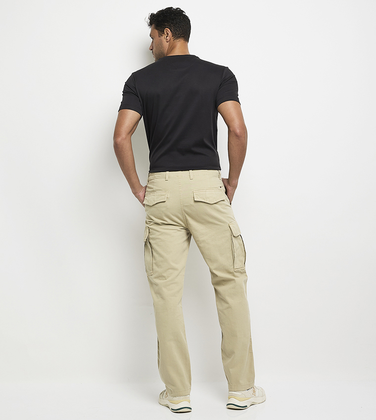 بنطال كارغو بخصر متوسط 