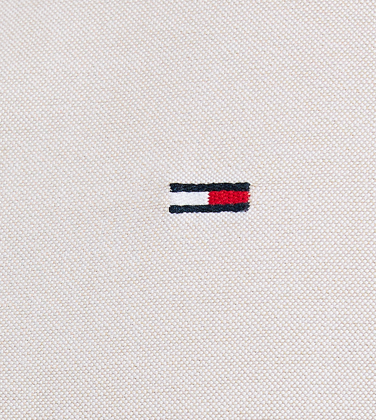Flag Detail Button-Down Collar Shirt