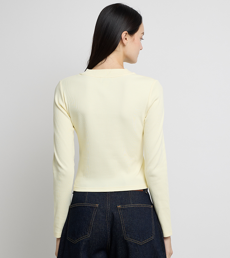 Logo Detail Long Sleeves T-Shirt