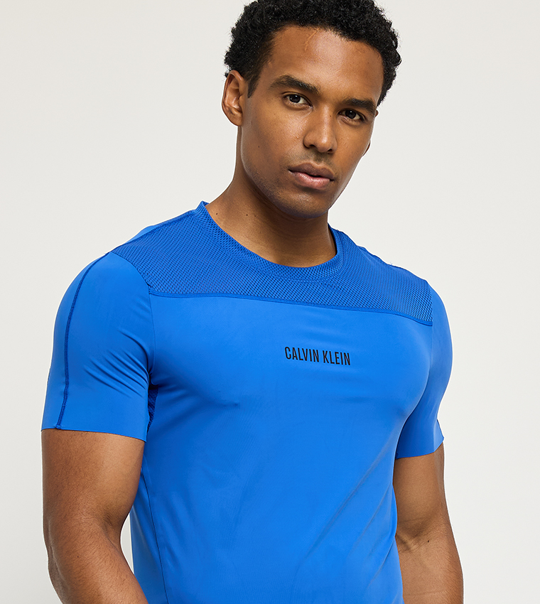 Logo Printed Crew Neck Active T-Shirt