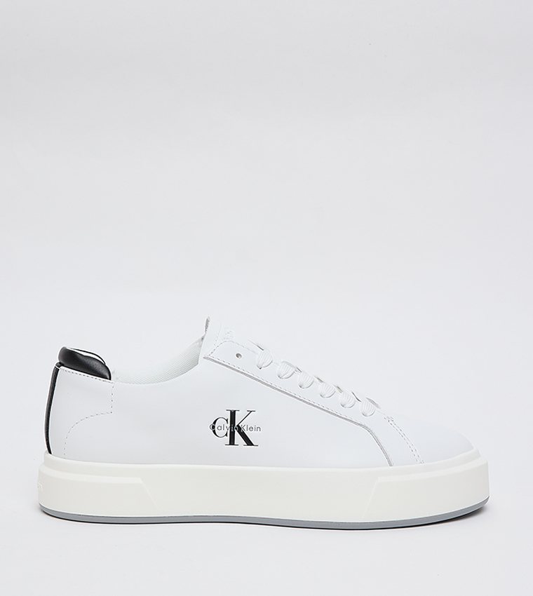 Monogram Detail Low Top Platform Sneakers
