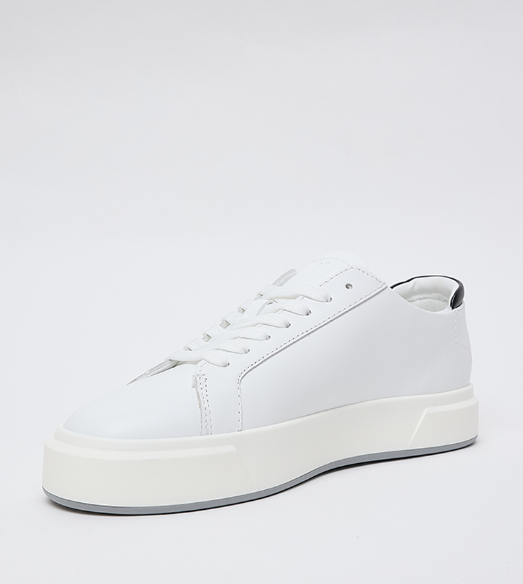 Monogram Detail Low Top Platform Sneakers