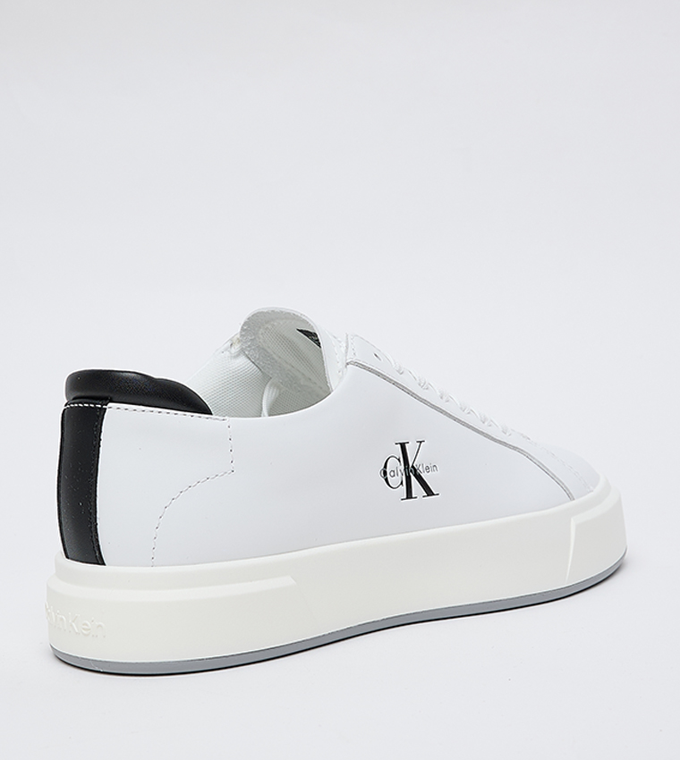 Monogram Detail Low Top Platform Sneakers