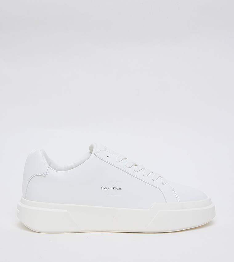 Logo Detail Low Top Platform Sneakers